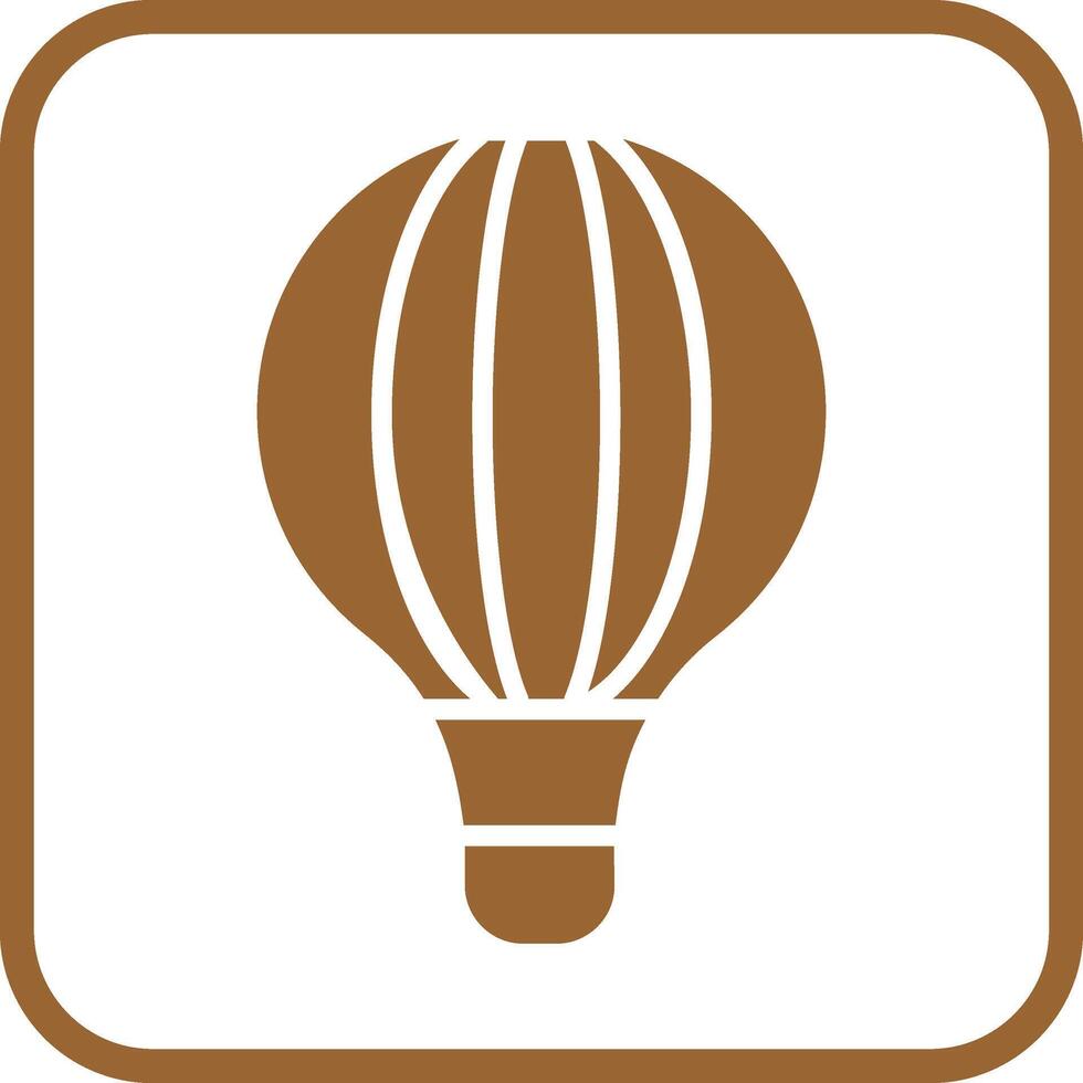 icono de vector de globo de aire caliente