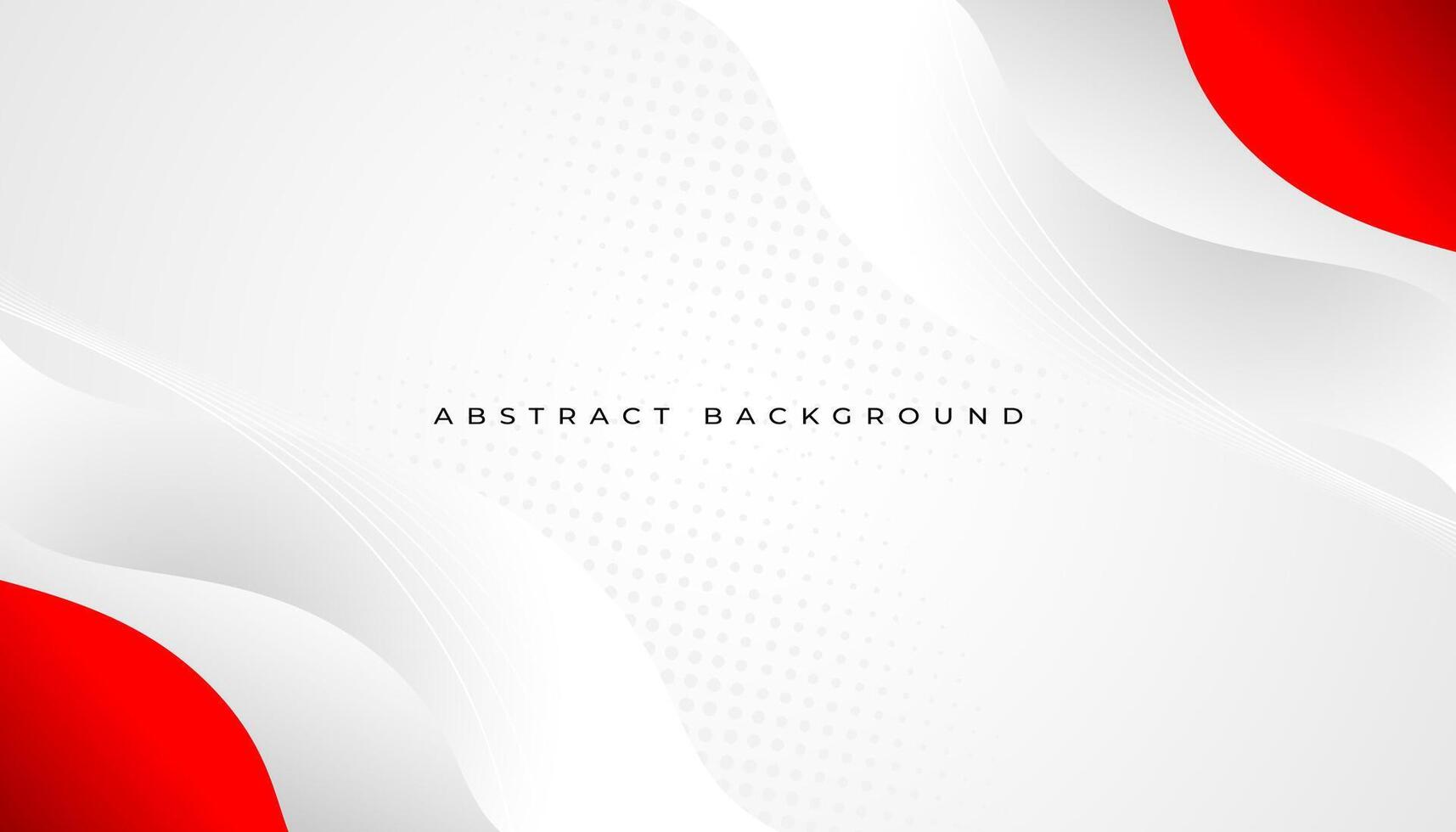 Red stylish wave background for business vector