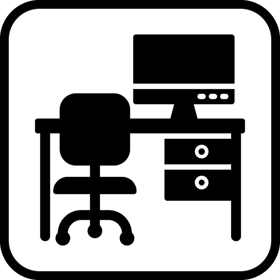 icono de vector de espacio de trabajo