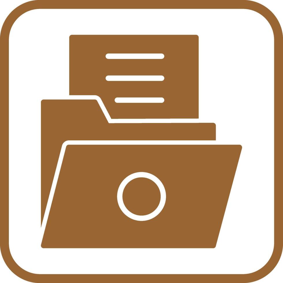 List Folder Vector Icon