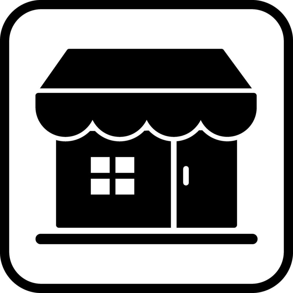 icono de vector de tienda