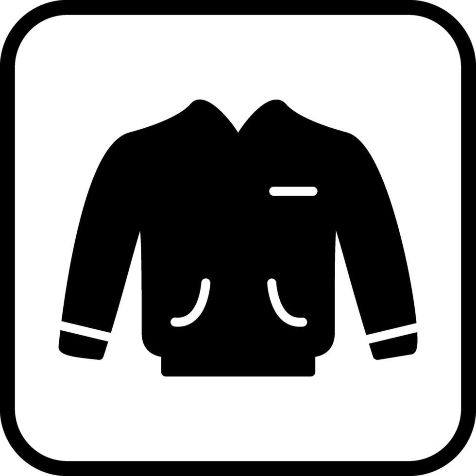 icono de vector de chaqueta