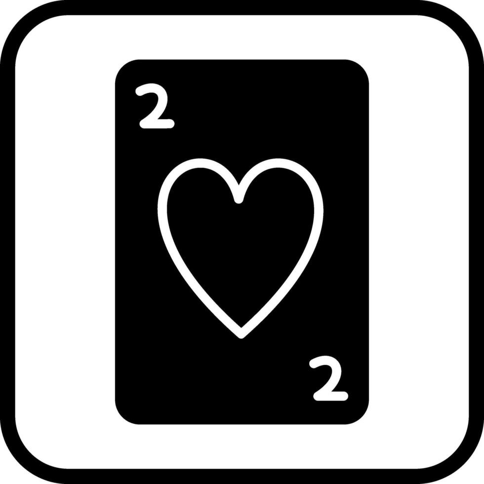 Hearts Card Vector Icon