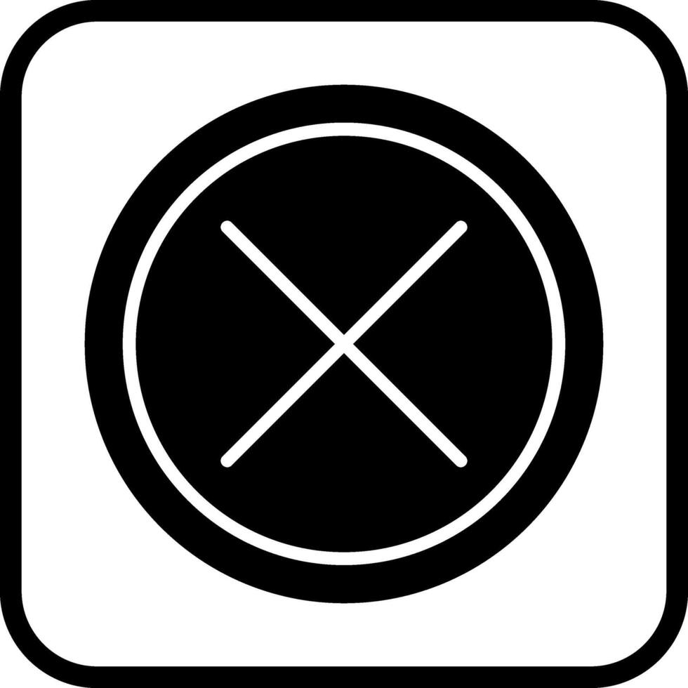 Do Not Cross Vector Icon