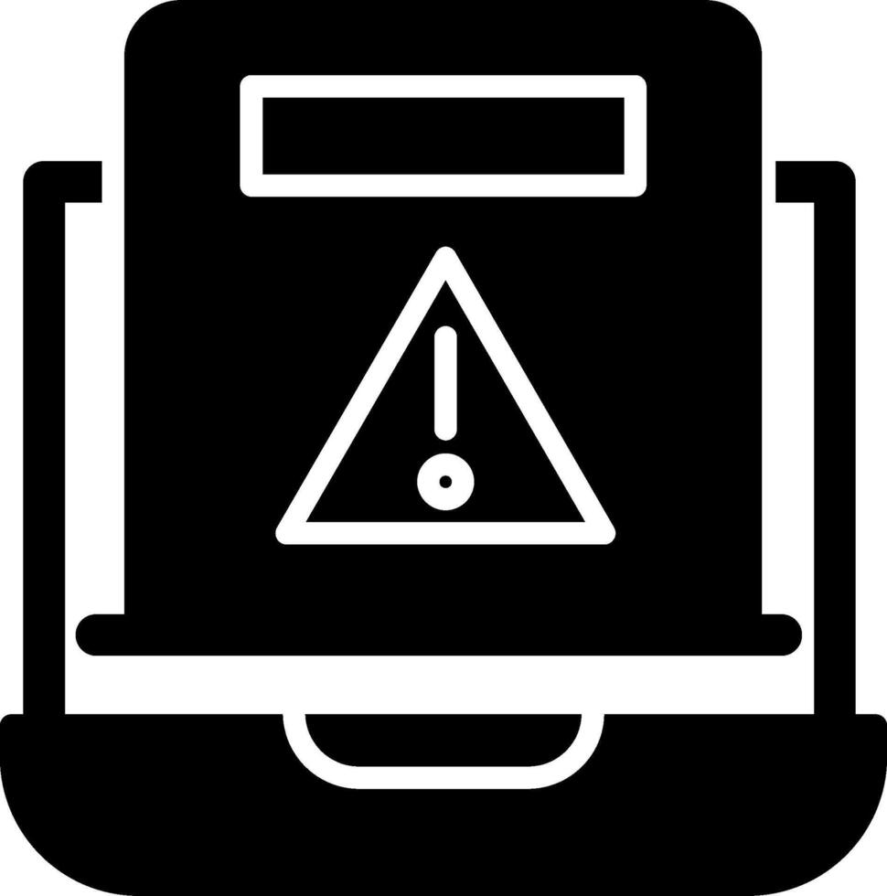 icono de vector de error