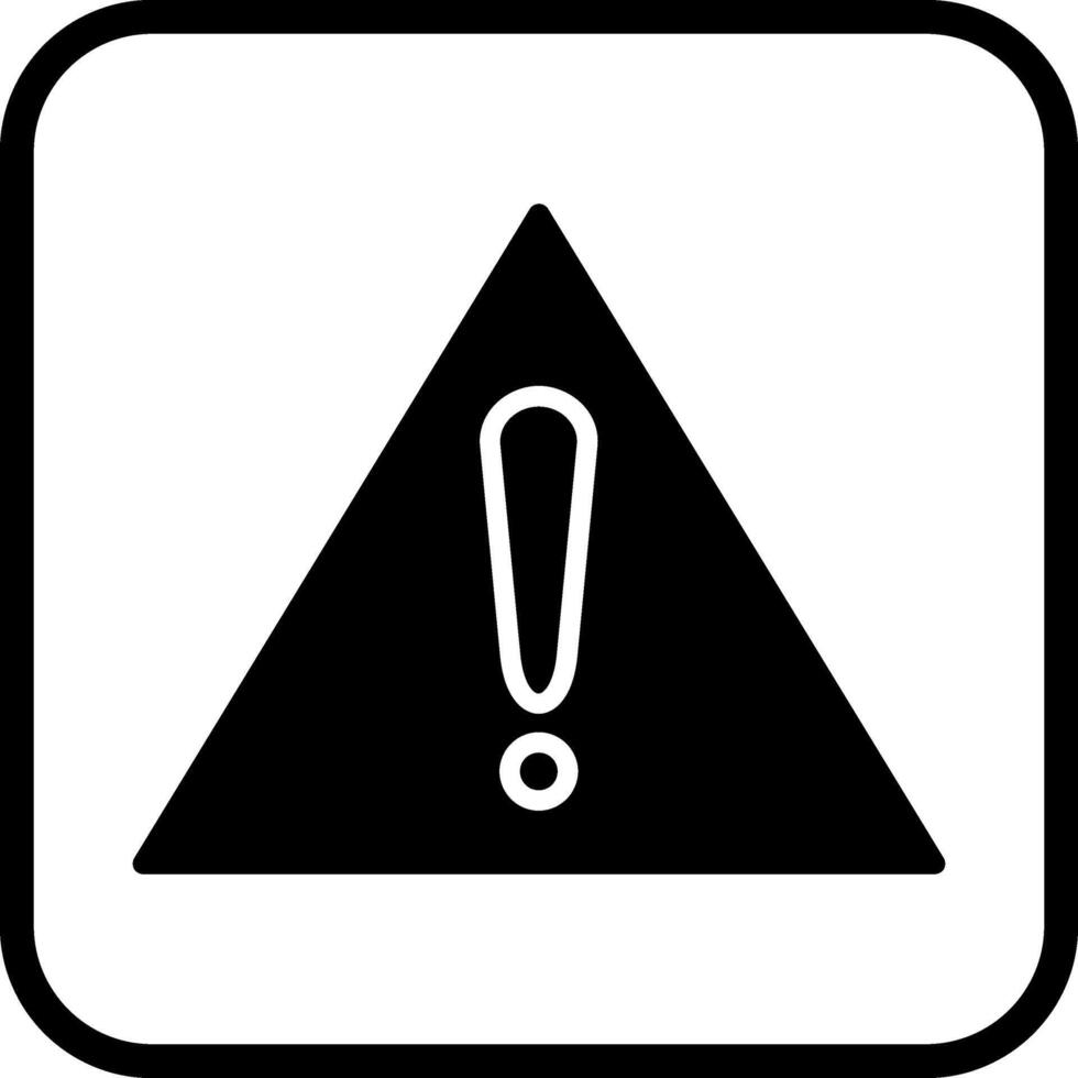 icono de vector de señal de precaución