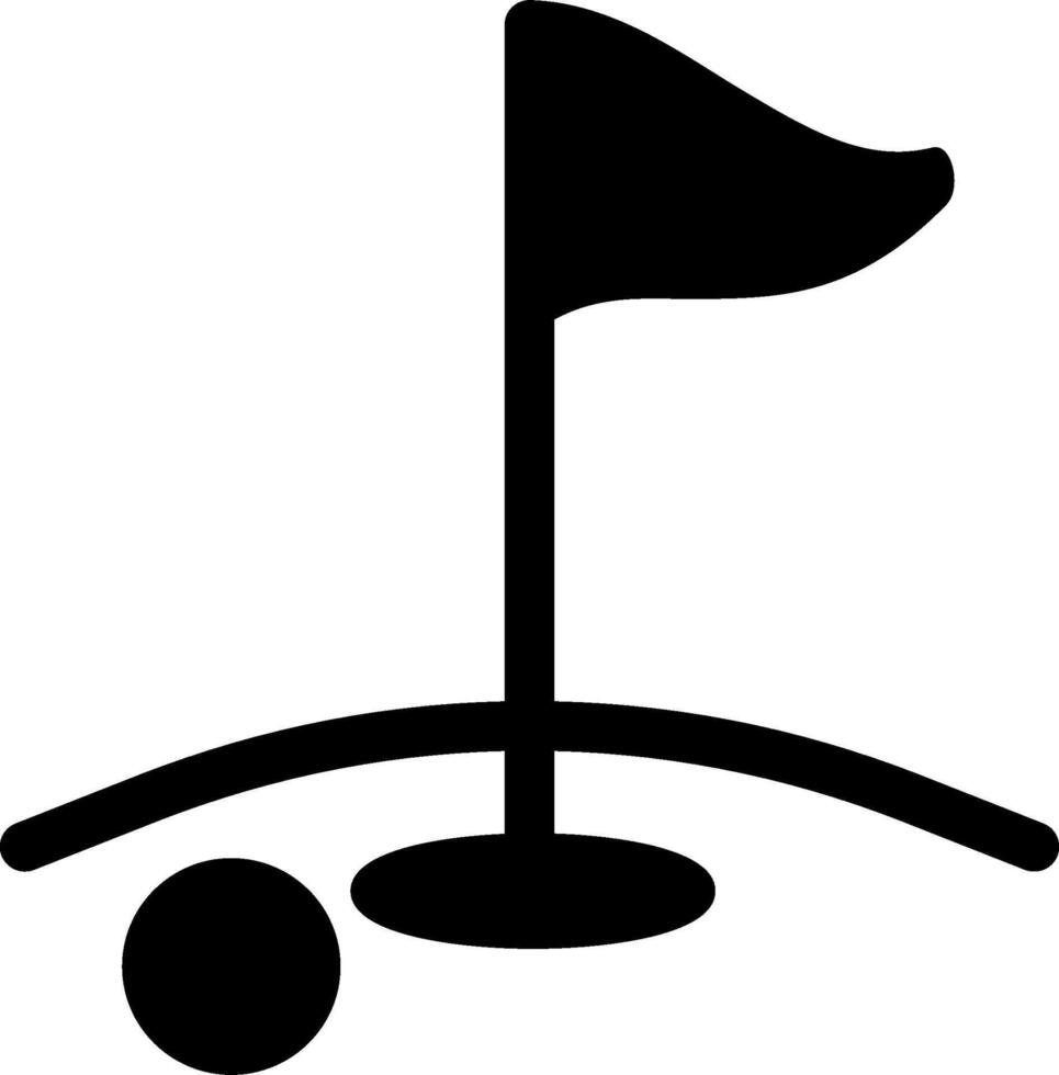 icono de vector de golf