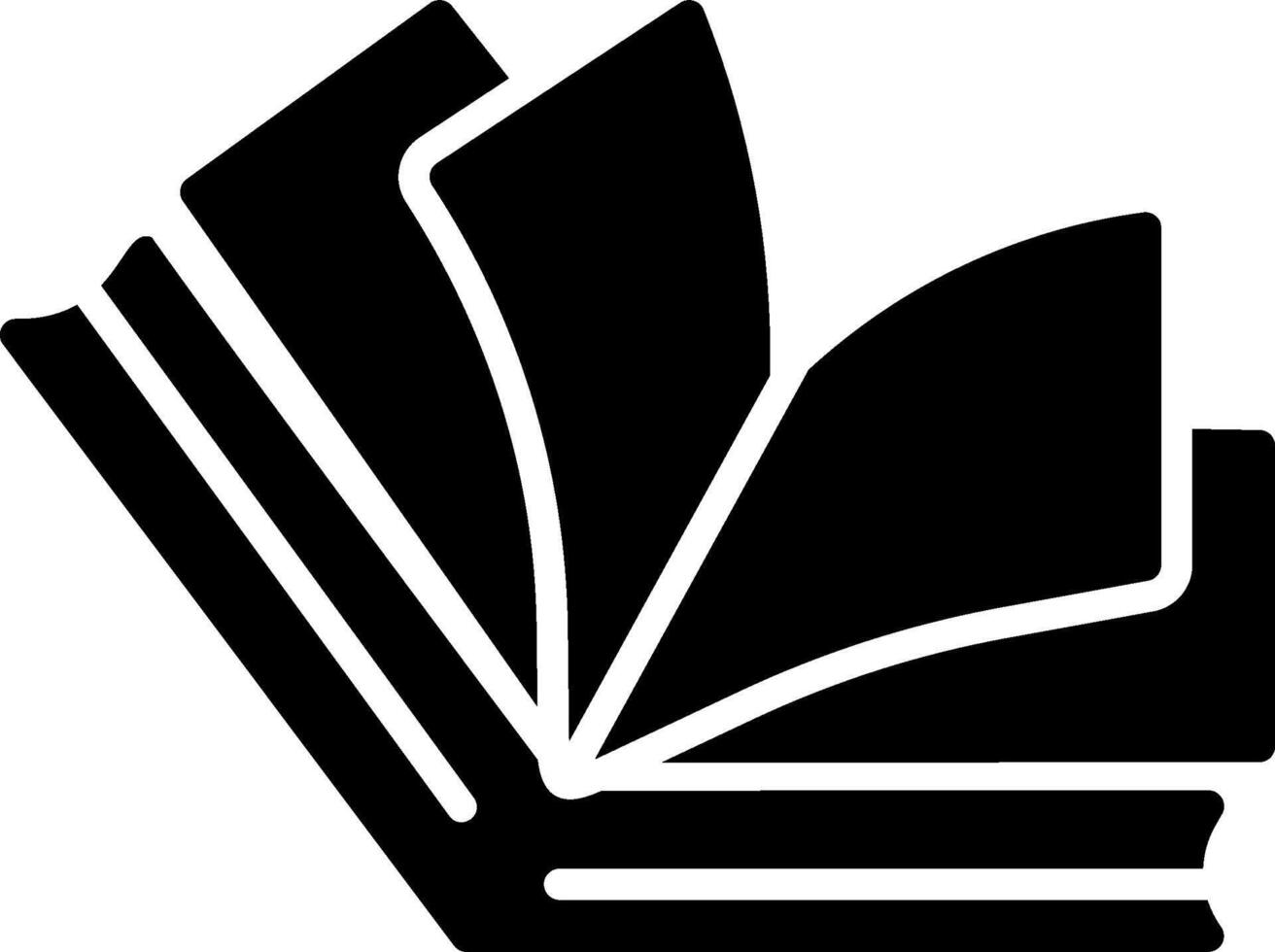 icono de vector de libro abierto