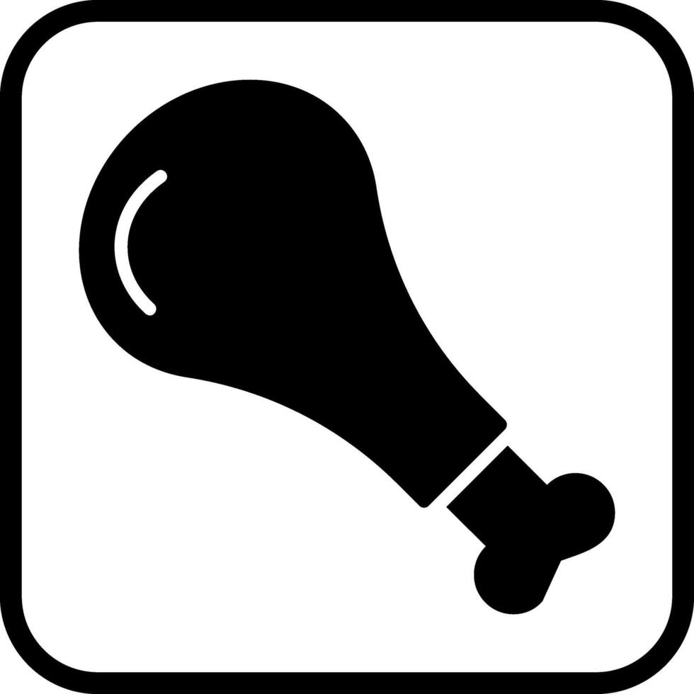 Chicken Leg Vector Icon