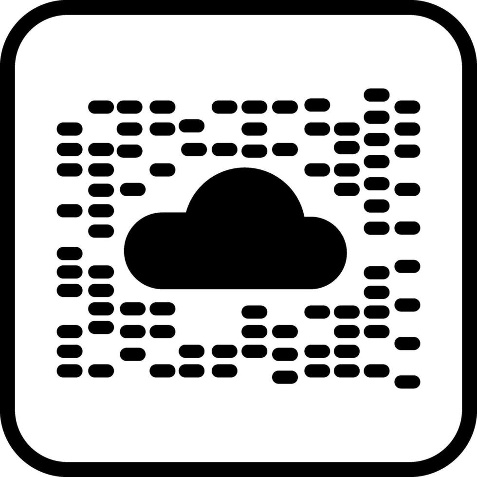 icono de vector de nube