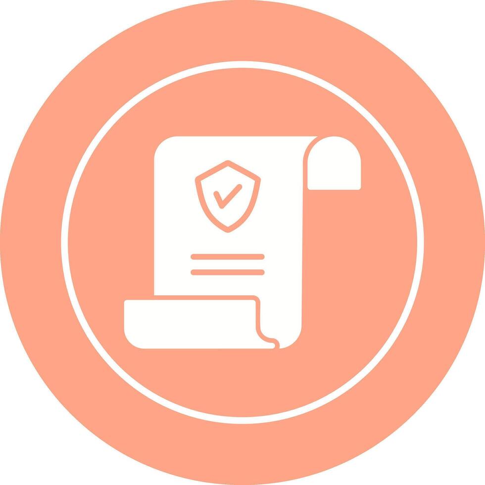Insurance Policy Vector Icon