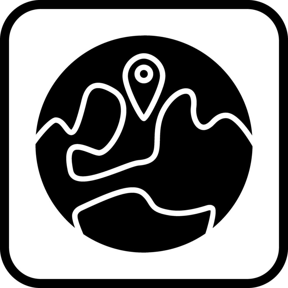 Locate on Earth Vector Icon