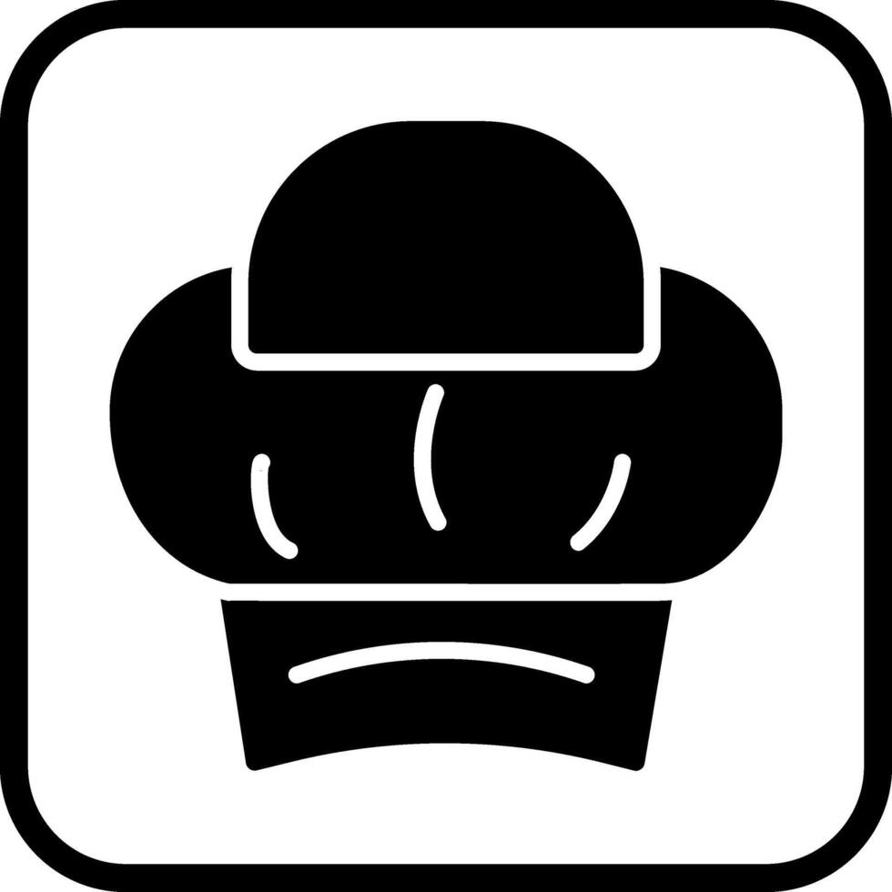 icono de vector de sombrero de chef