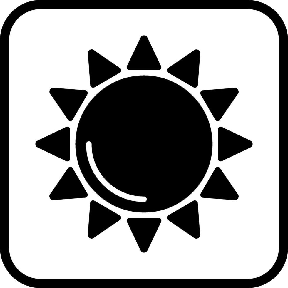 icono de vector de sol