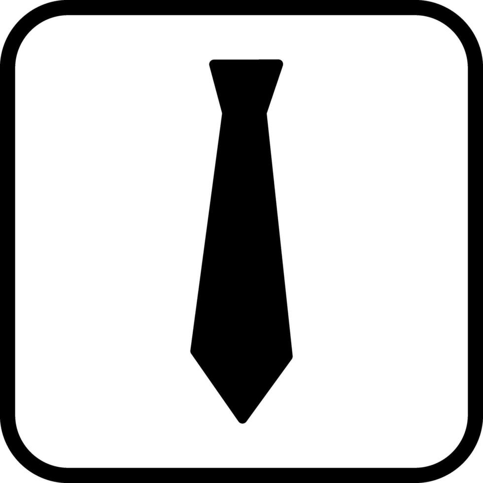 icono de vector de corbata