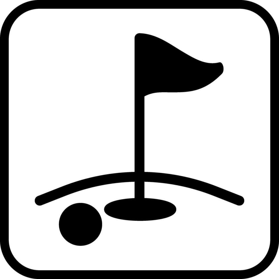 icono de vector de golf