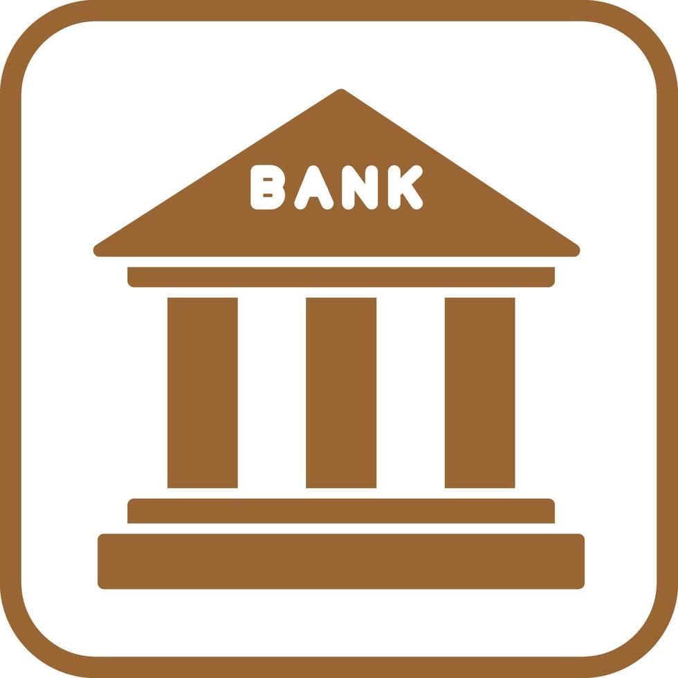 icono de vector de banco