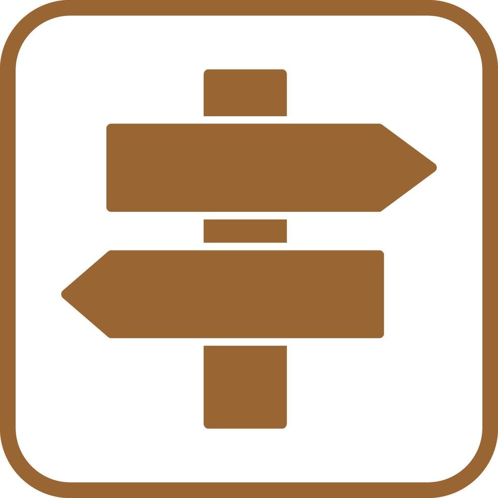 Signpost Vector Icon