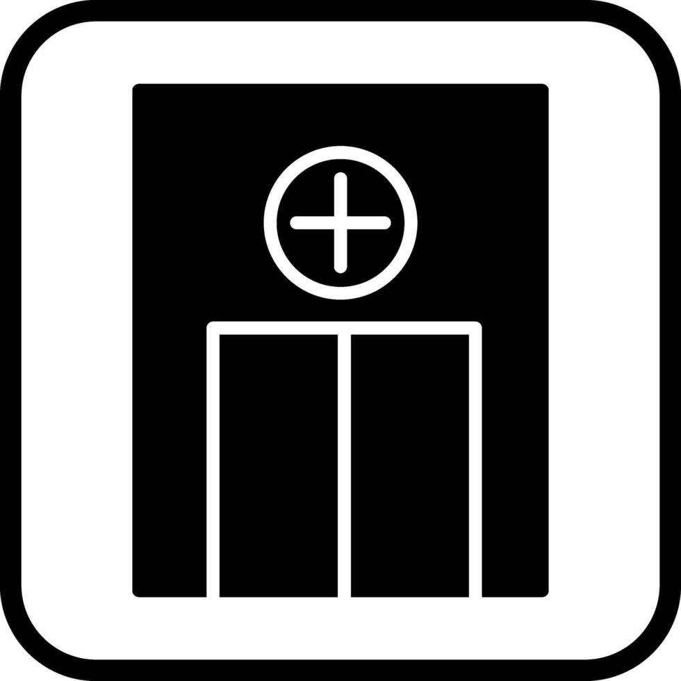 icono de vector de sala de emergencia