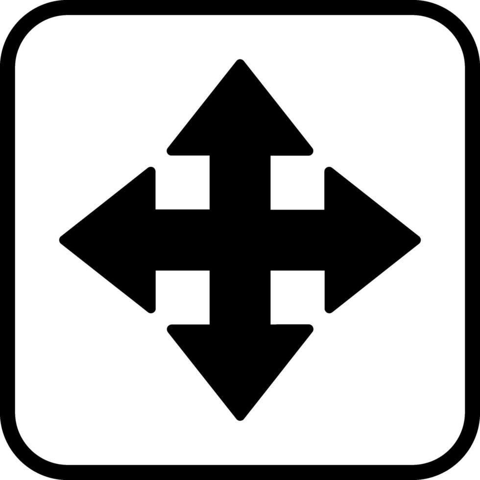 moverse flecha vector icono