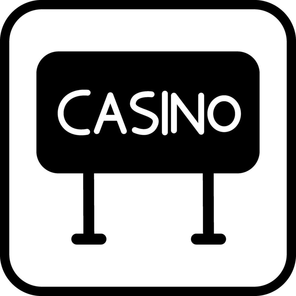 Casino Sign Vector Icon