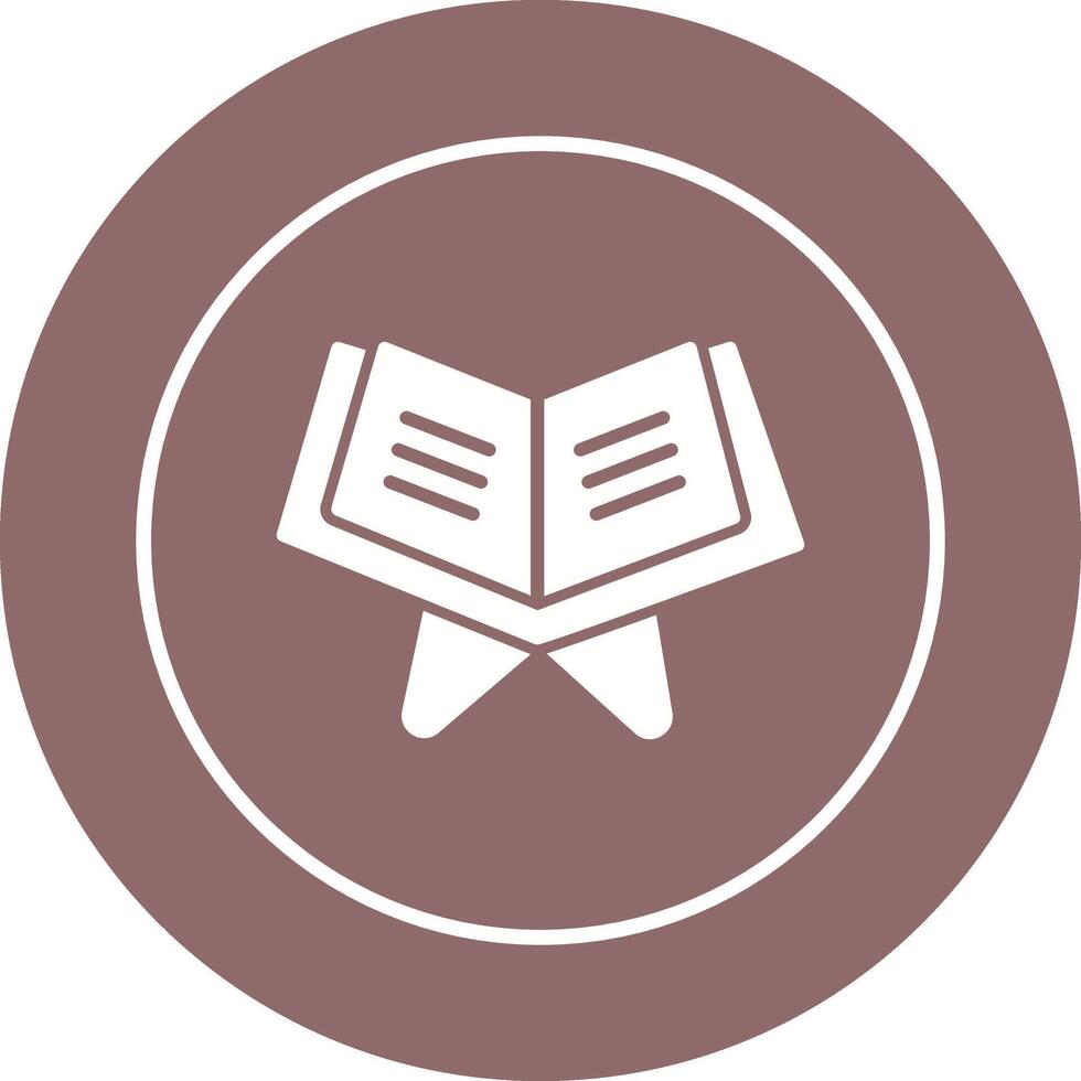 Reading Holy Book Vector Icon