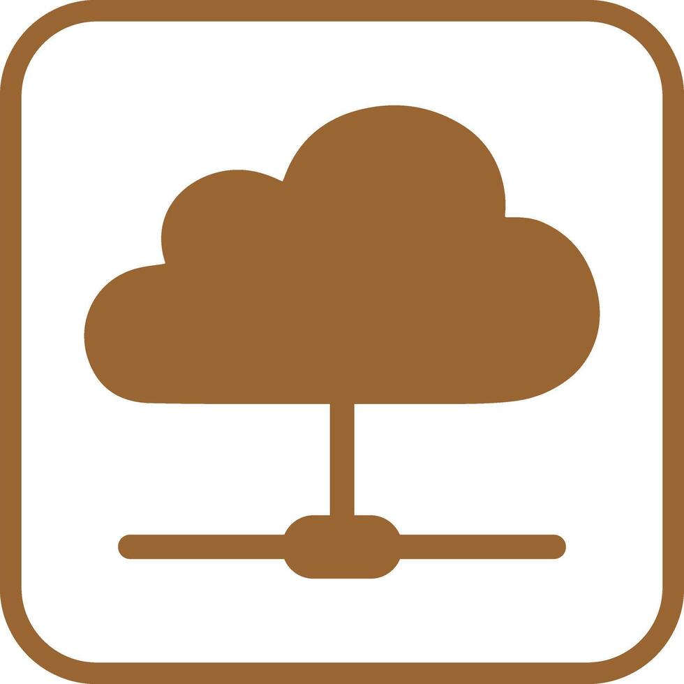 icono de vector de nube