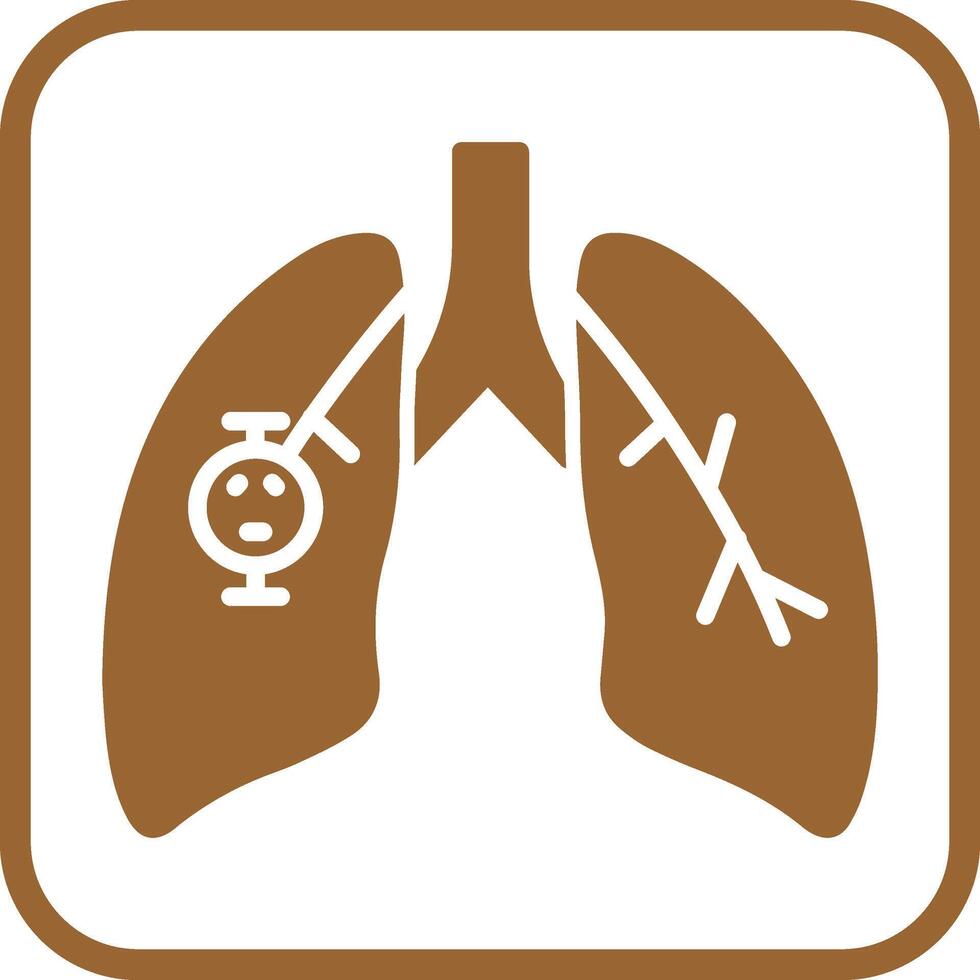 Lung Cancer Vector Icon