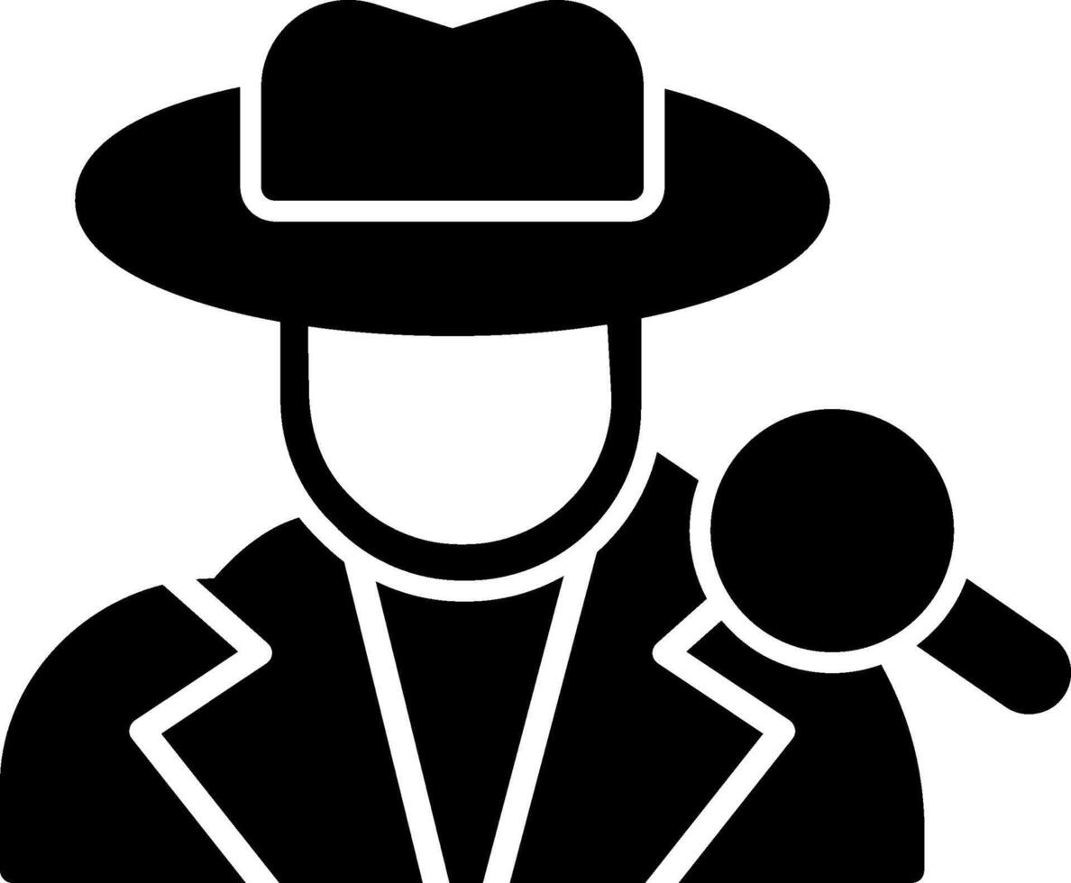 icono de vector de detective