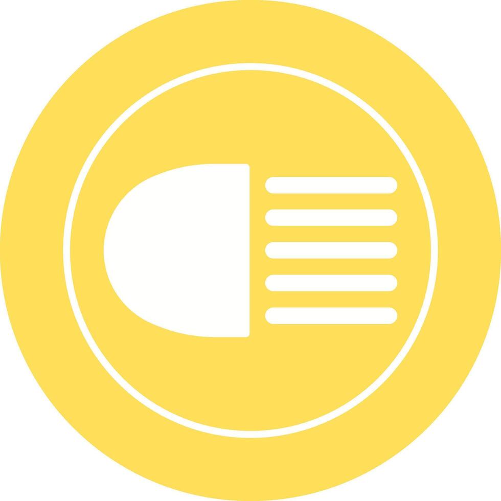 Headlight Vector Icon