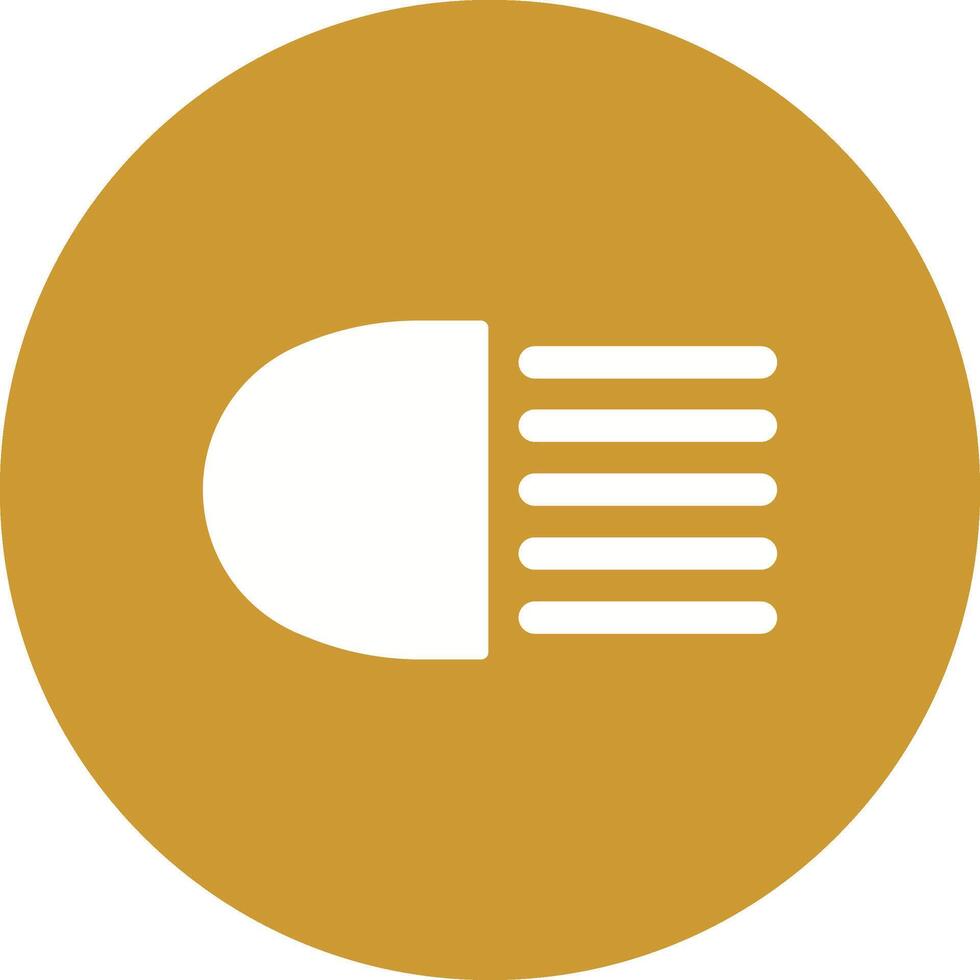 Headlight Vector Icon