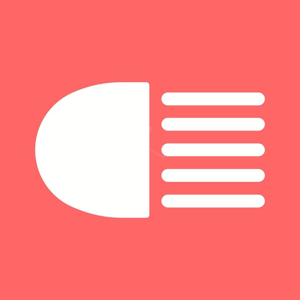 Headlight Vector Icon