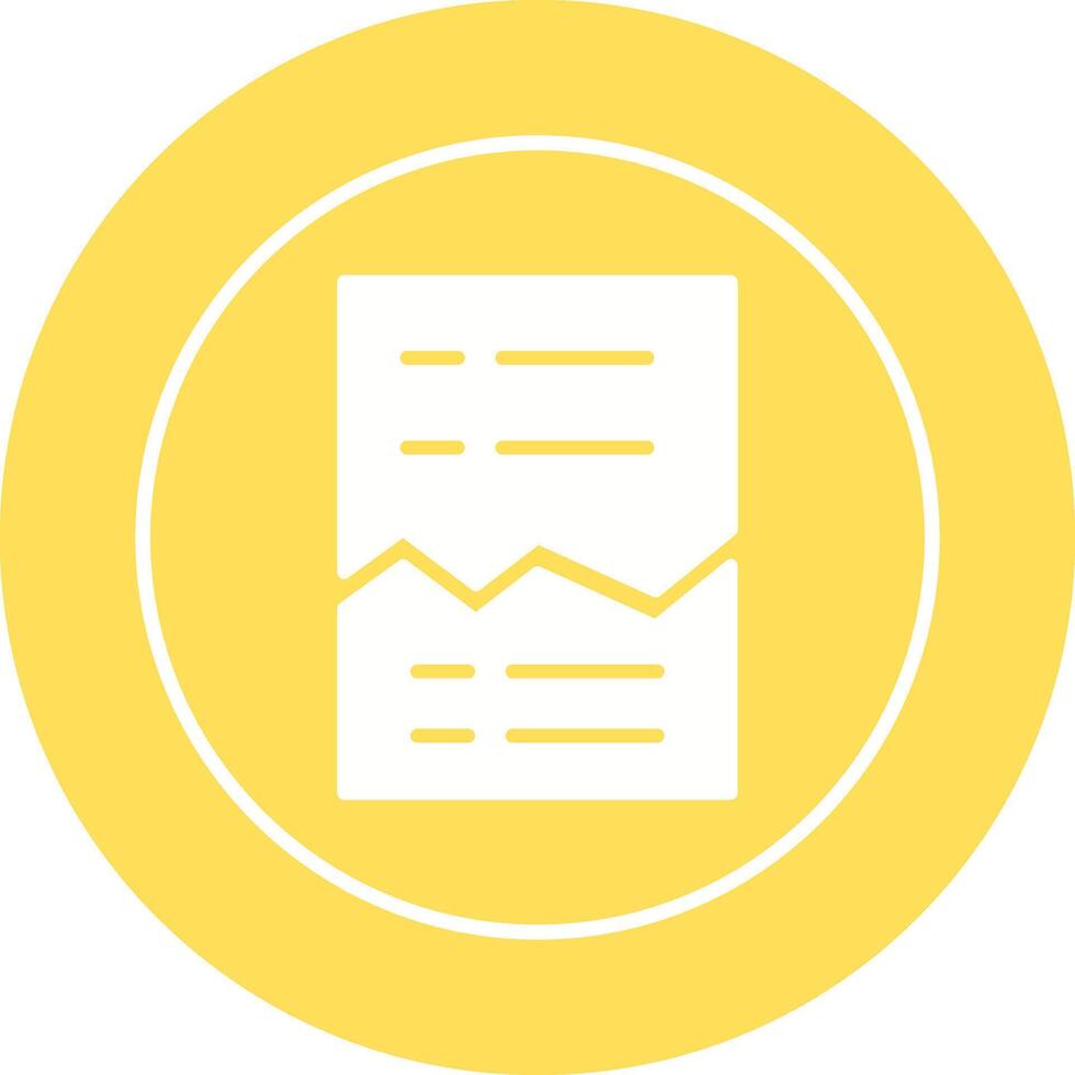 Corrupted List Vector Icon