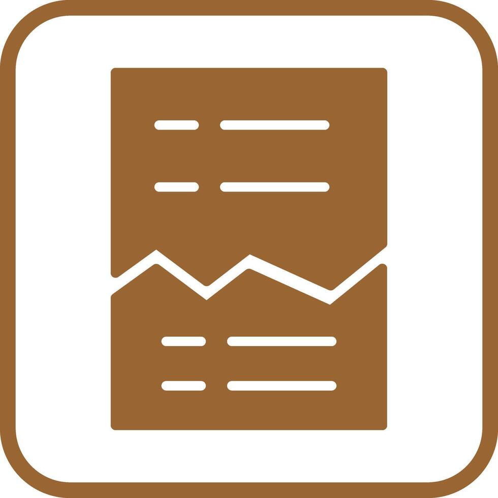 Corrupted List Vector Icon