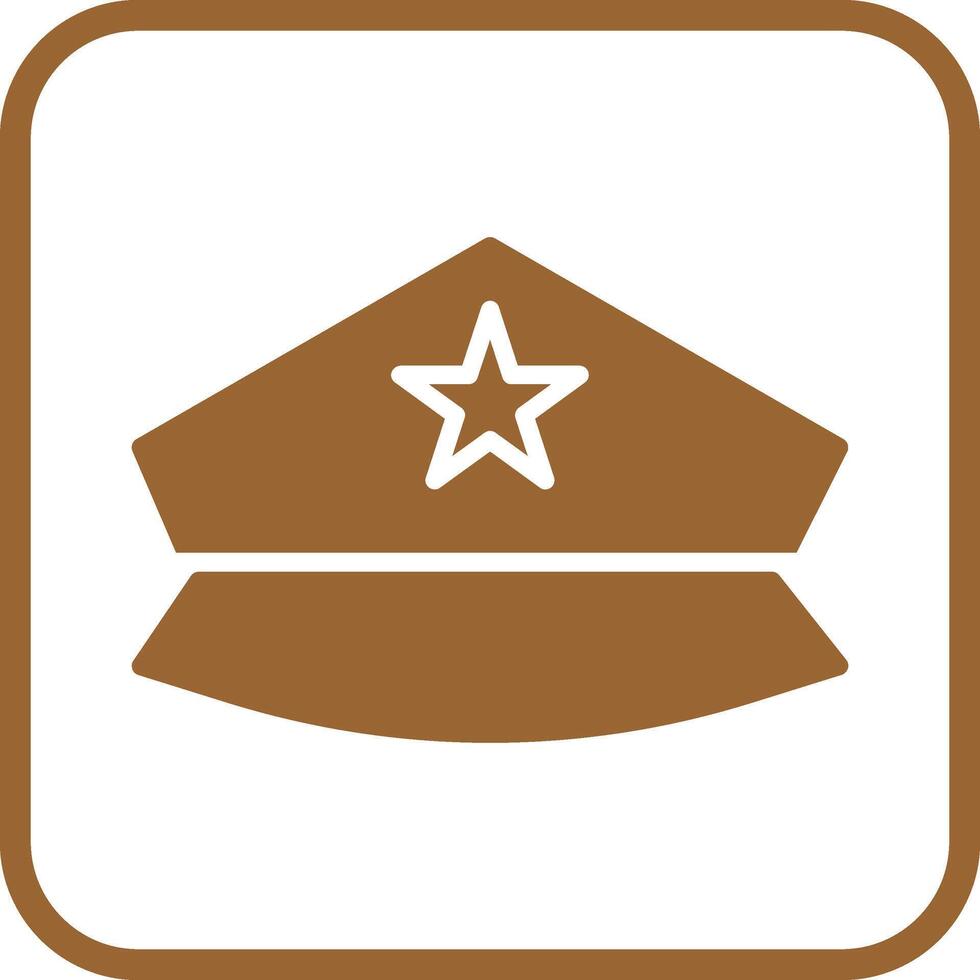 icono de vector de sombrero de policía