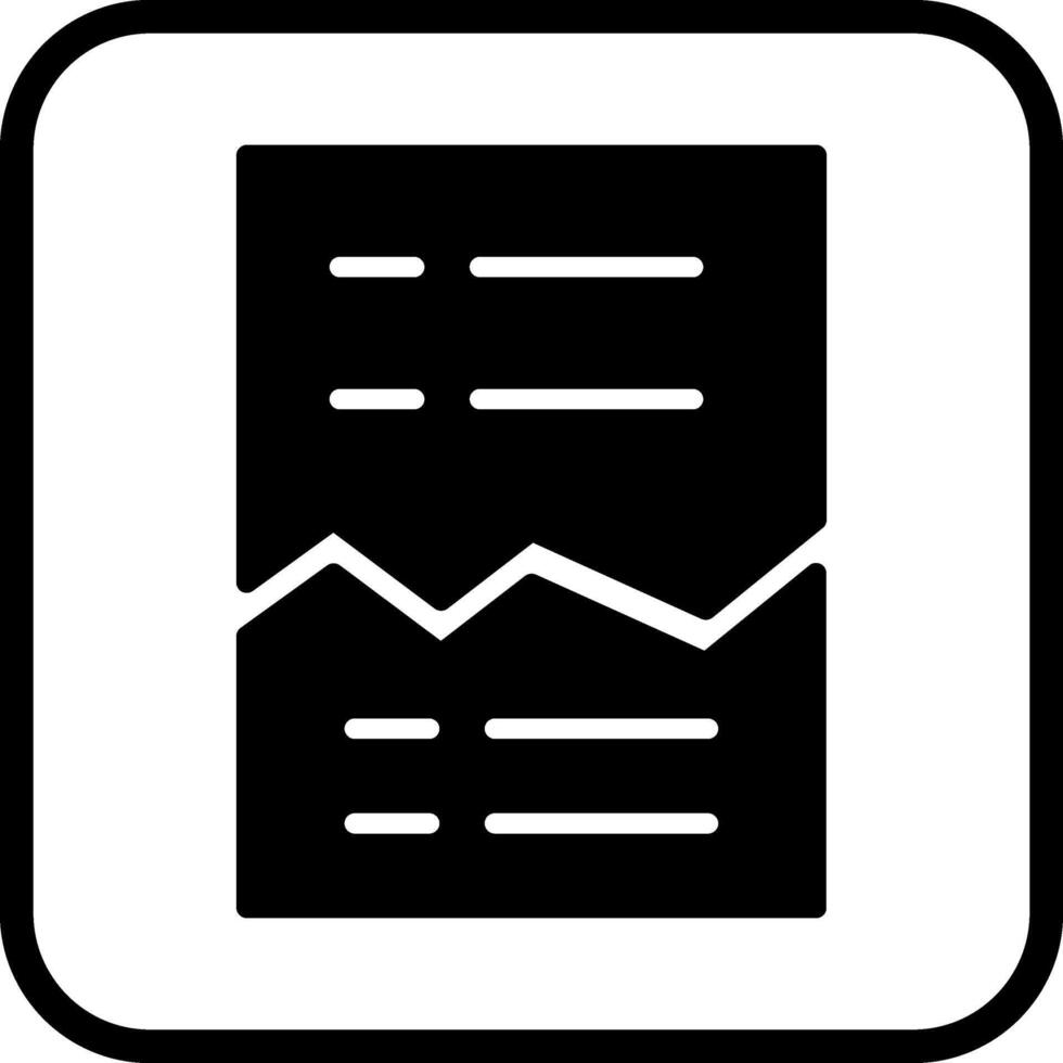 Corrupted List Vector Icon