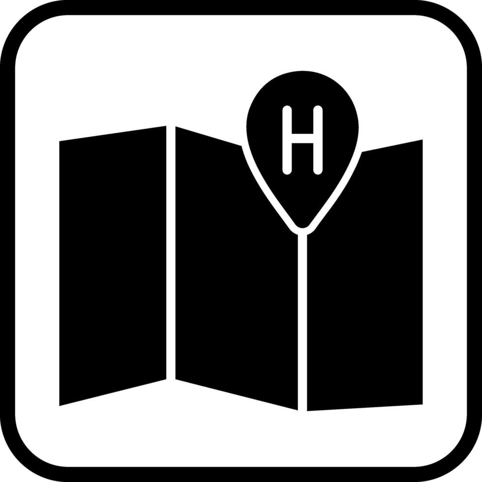 Hotel Location Vector Icon