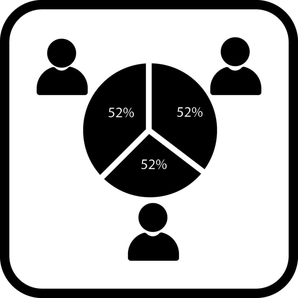 icono de vector de estadísticas de candidatos