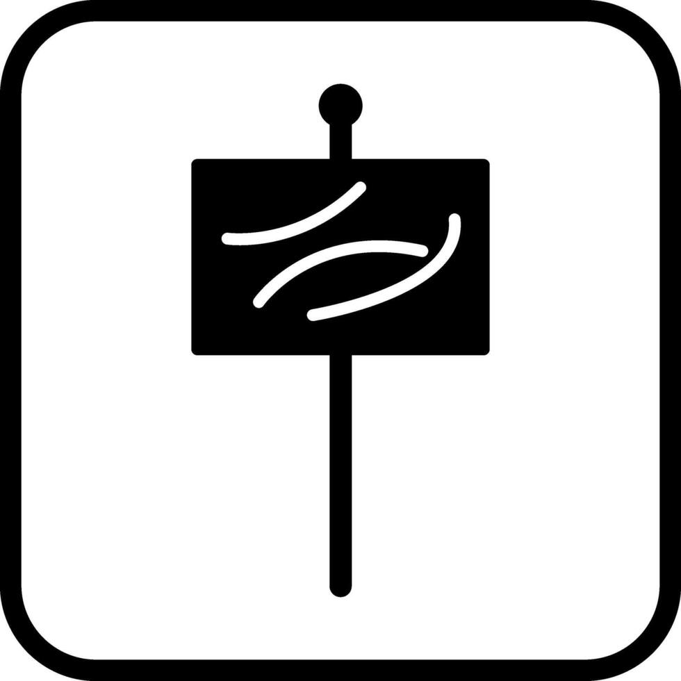 Beach Sign Vector Icon