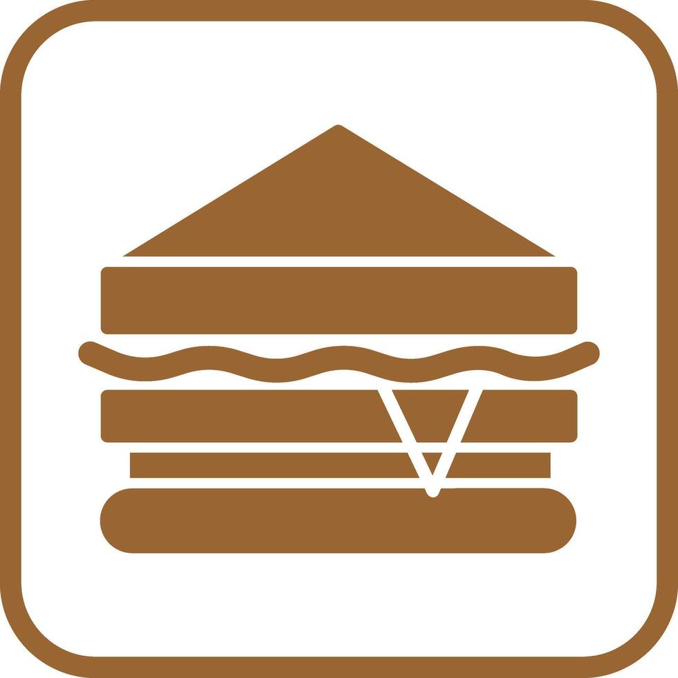 icono de vector de sándwich