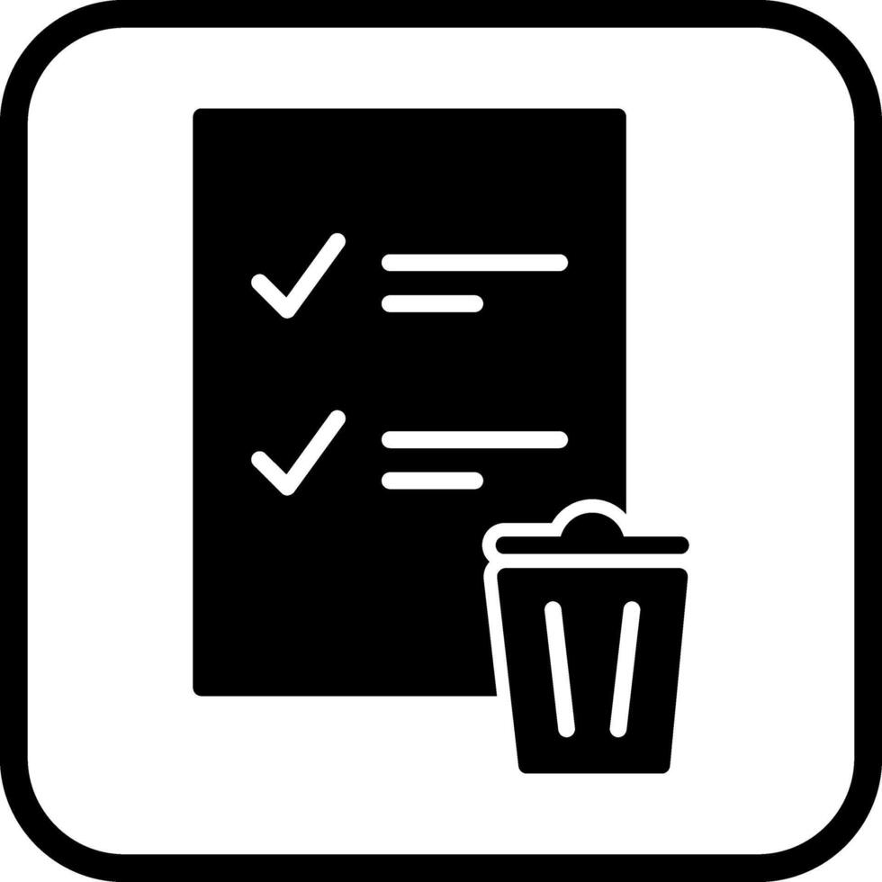 Trash List Vector Icon