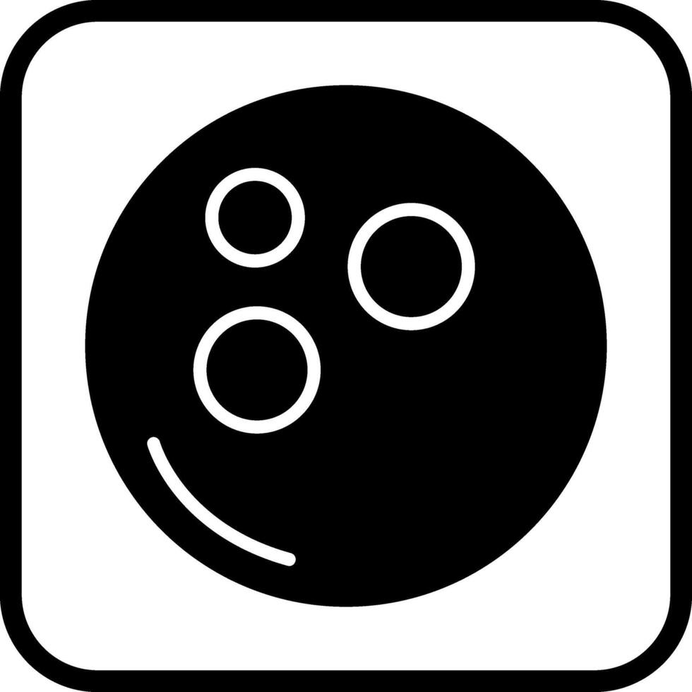 icono de vector de bola de bolos