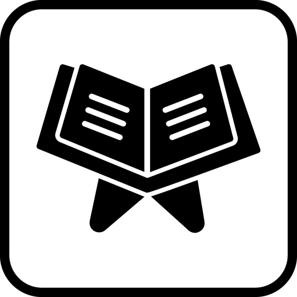 Reading Holy Book Vector Icon