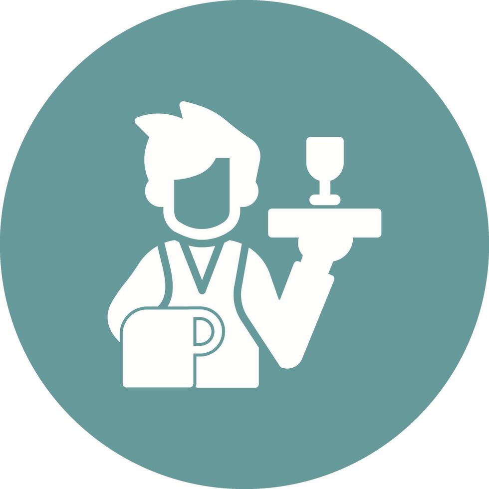 Waiter Vector Icon