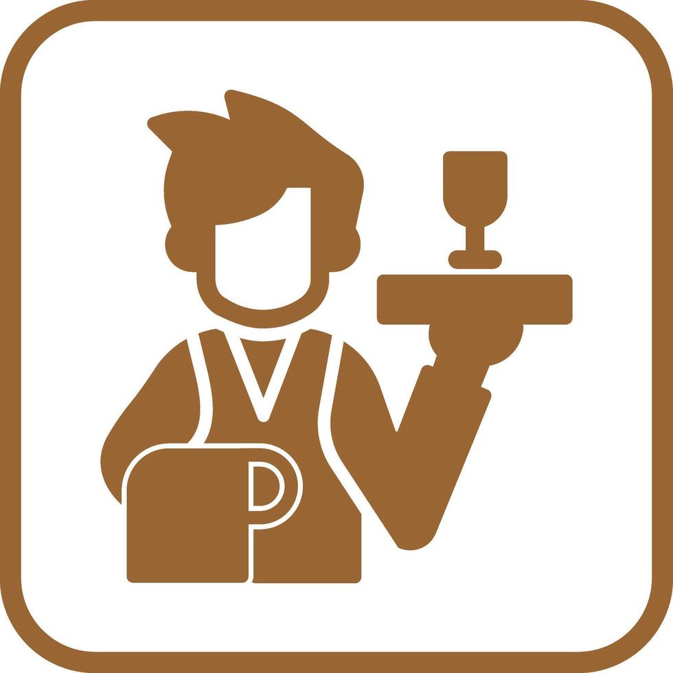 Waiter Vector Icon