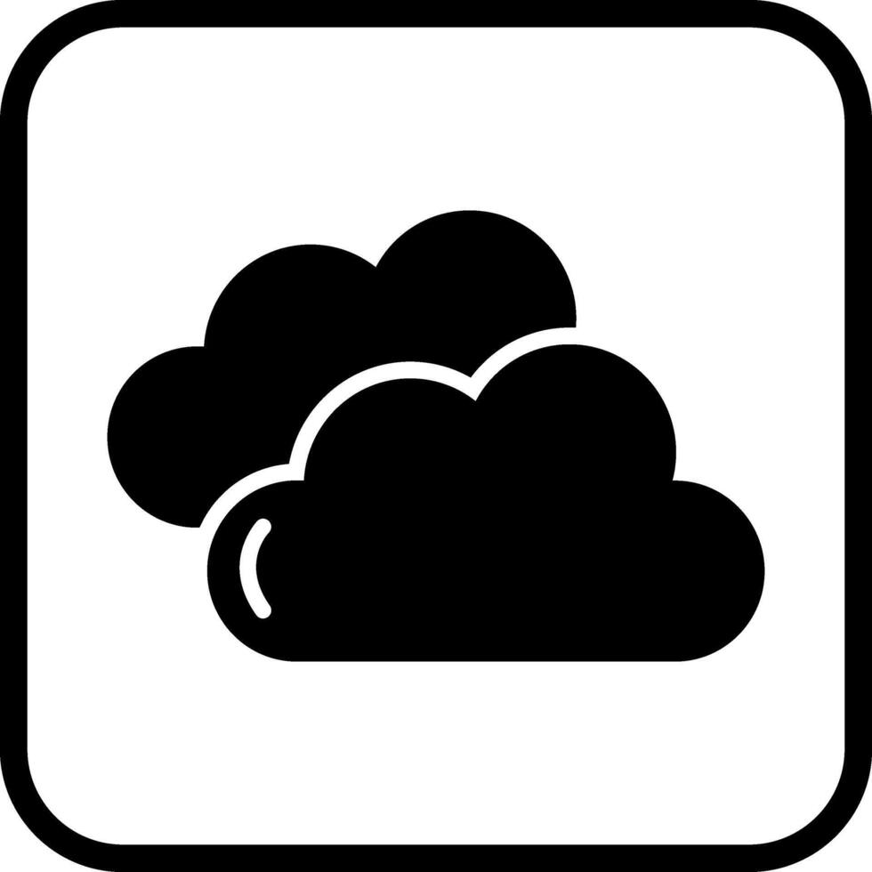 icono de vector de nube