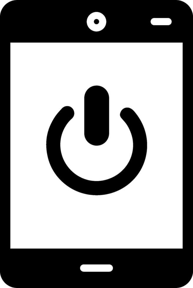 icono de vector de botón de encendido