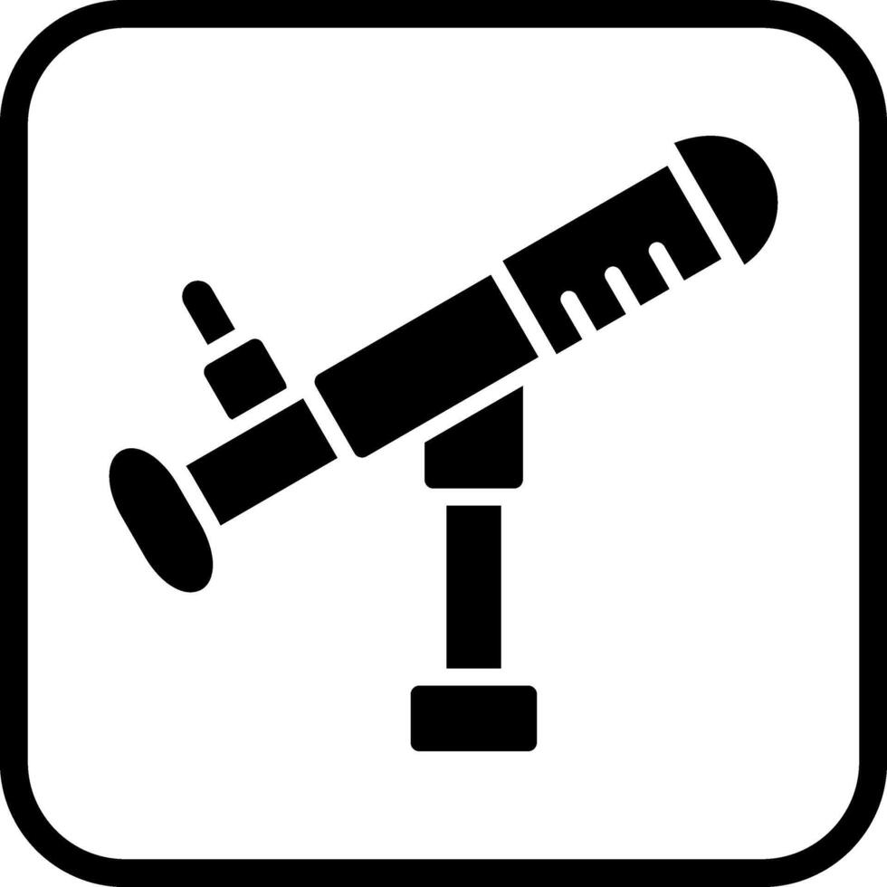 icono de vector de telescopio