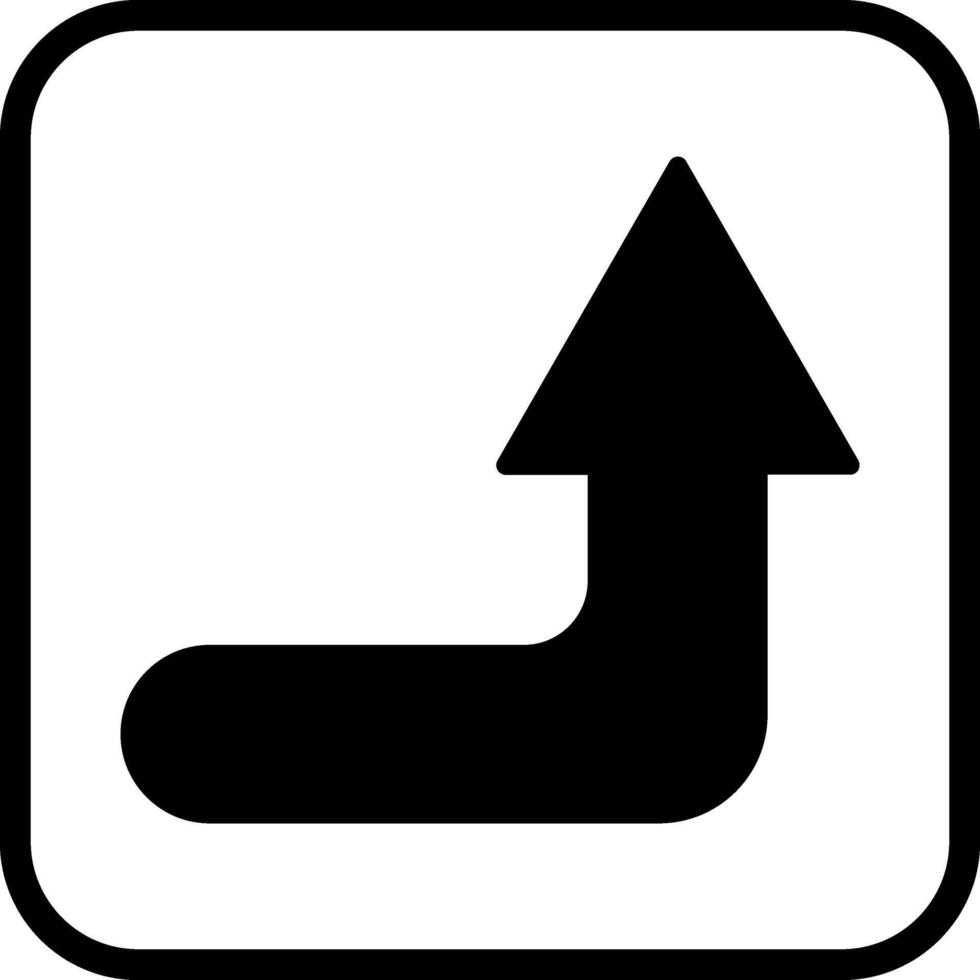 Turn Up Vector Icon