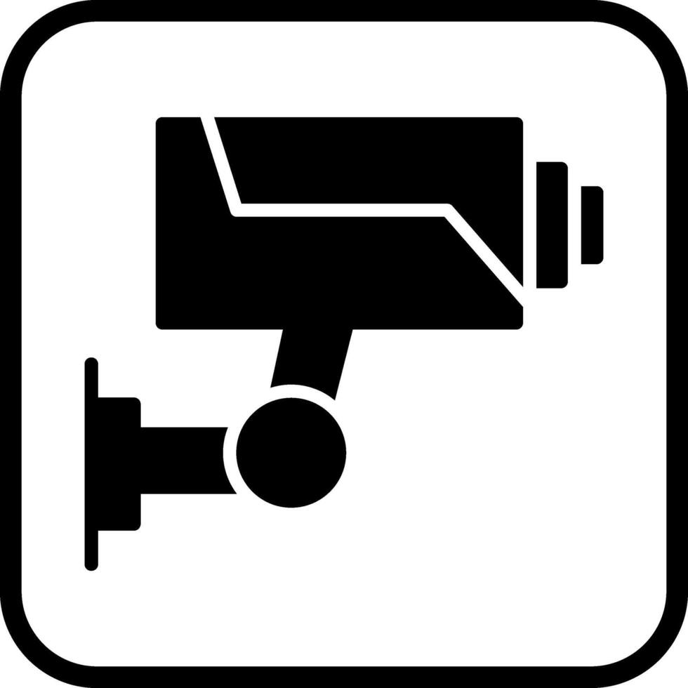 icono de vector de cámara de seguridad